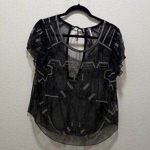 Free people Beaded Top Size: L